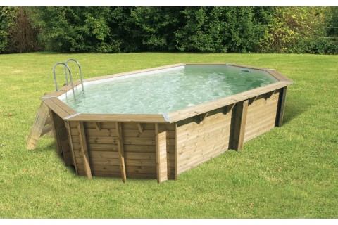 Piscine bois TONGA UBBINK Allongée en kit