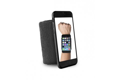 PURO - Bandeau de poignet en éponge - Running  iPhone 6 - 4.7" - Noir