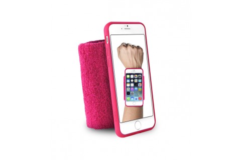 PURO - Bandeau de poignet en éponge - Running  iPhone 6 - 4.7" - Rose