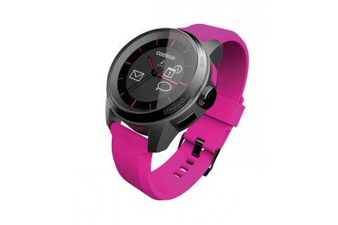 COOKOO WATCH Noir sur Rose