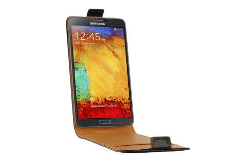 Etui Flip Noir pour Samsung Note 3