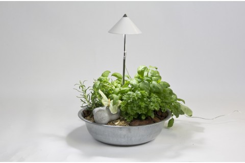 Sunlite - Lampe Horticole avec Piétement Téléscopique - Blanc