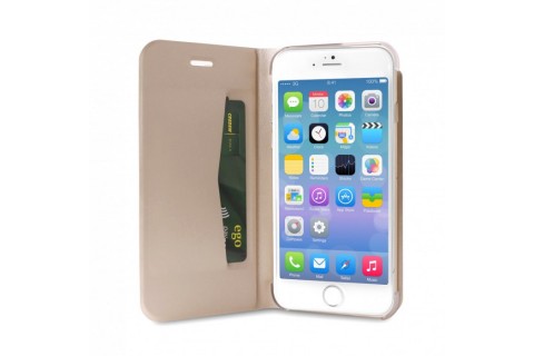 Puro - Étui folio pour iPhone 6+/6S+ - Eco Leather avec Stand - Or 