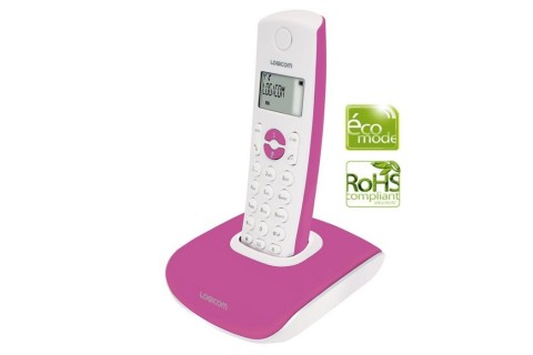 Logicom - Téléphone Fixe sans fil - Nova 350 Rose