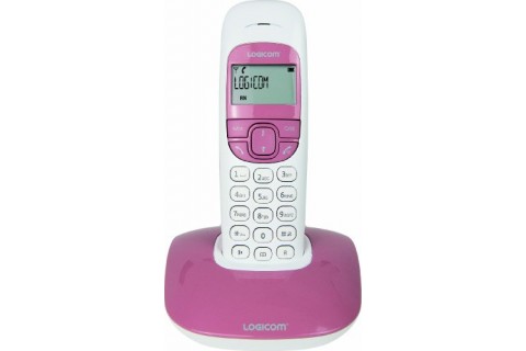 Logicom - Téléphone Fixe sans fil - SOLY 150 Pop - Rose