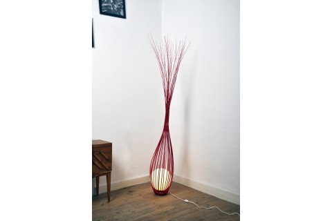 Luminaire : La goutte Rouge 170 cm