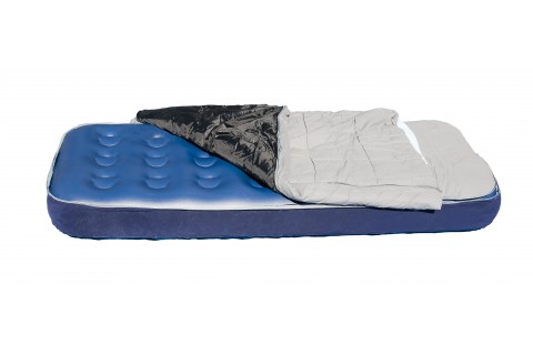 Matelas gonflable avec duvet intégré