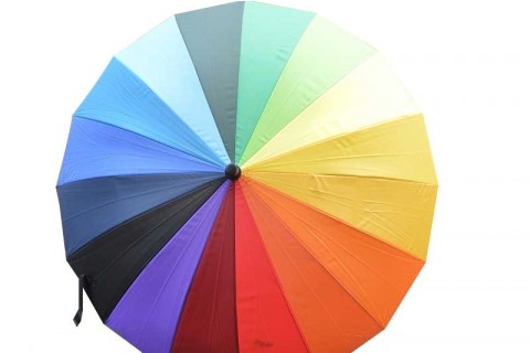 Grand parapluie - Multicolore