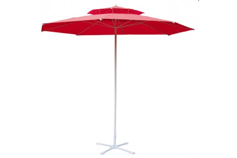 Parasol de jardin rouge