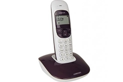 Logicom - Téléphone Fixe sans fil - SOLY 150 Pop - Aubergine