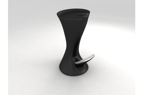 tabouret zeus haut noir