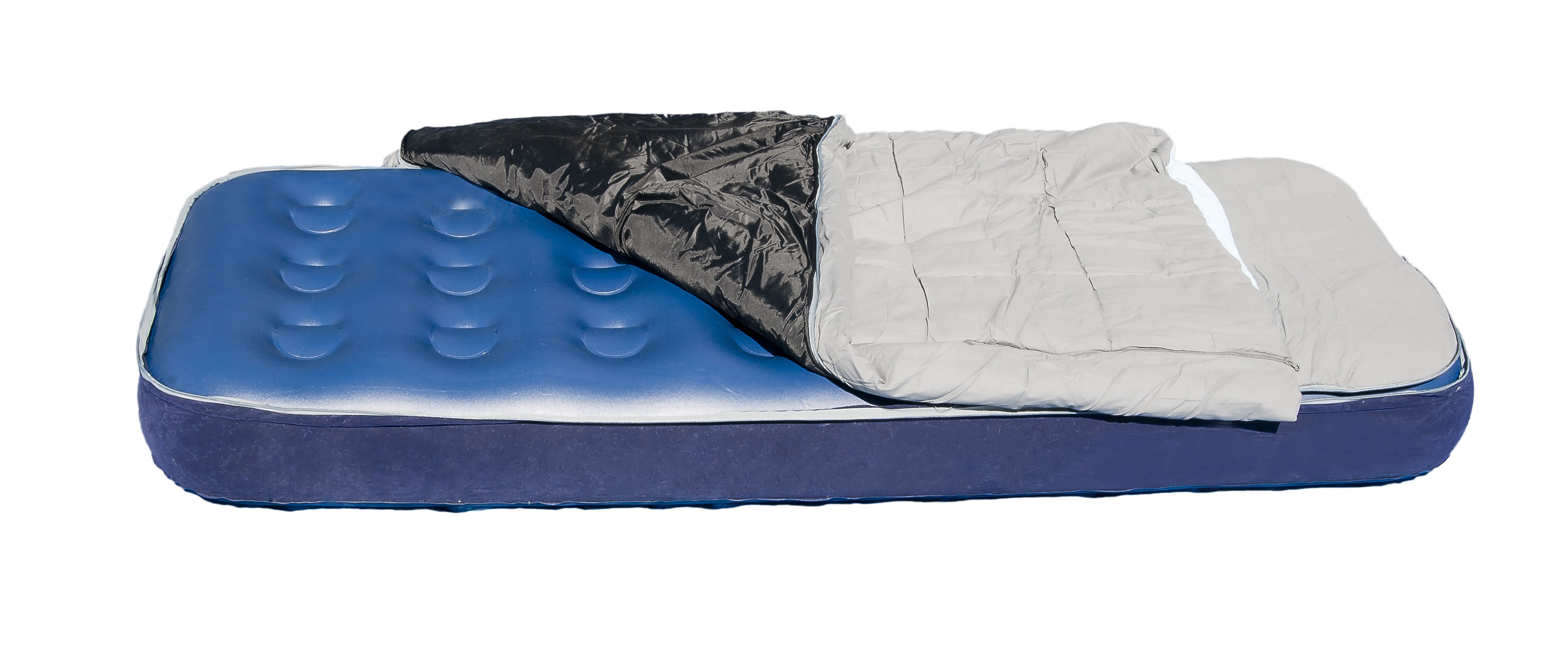 Matelas gonflable avec duvet intégré