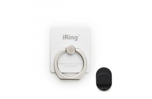 iRing Premium - Anneau de prise en main/support amovible smartphone tablette - Blanc