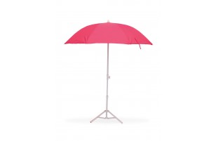 Parasol de Plage Ø160 cm - Télescopique Anti-UV - Fushia