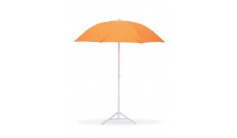 Parasol de Plage Ø160 cm - Télescopique Anti-UV - Orange
