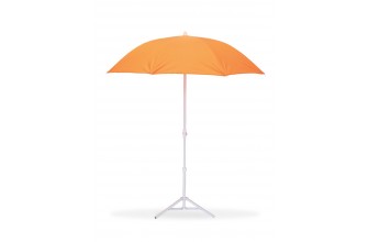 Parasol de Plage Ø160 cm - Télescopique Anti-UV - Orange